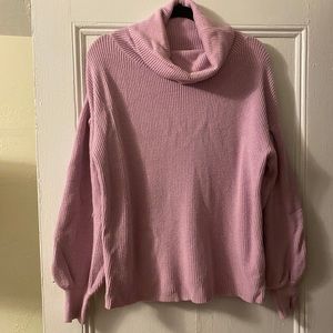 Purple Turtleneck Sweater